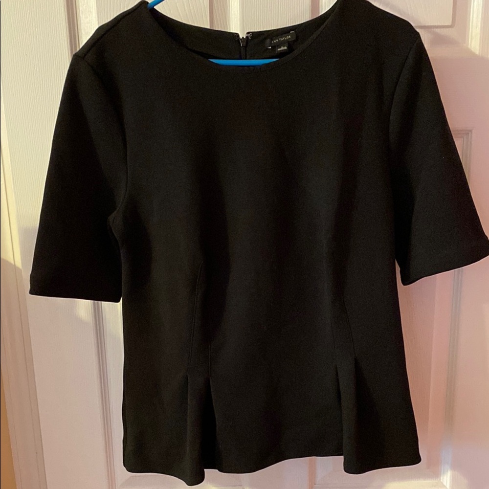 Open to offers  - Ann Taylor Classic Black Short Sleeve Top